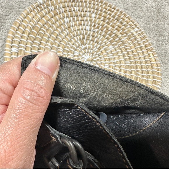 b.o.c Women’s Leather Mule Clogs Sandals Slip On Comfort Pilgrim in Black Size 9 - Picture 15 of 16